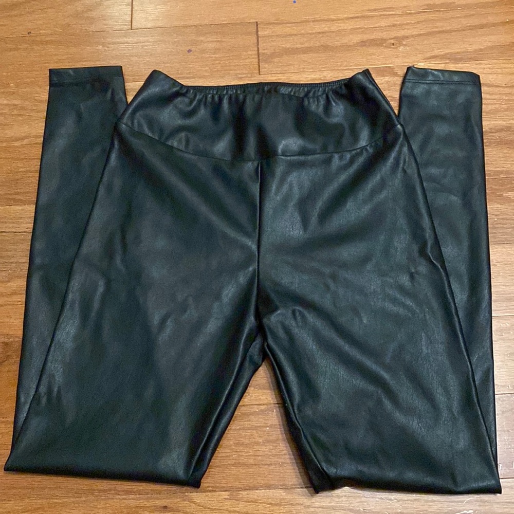 black leather pants!